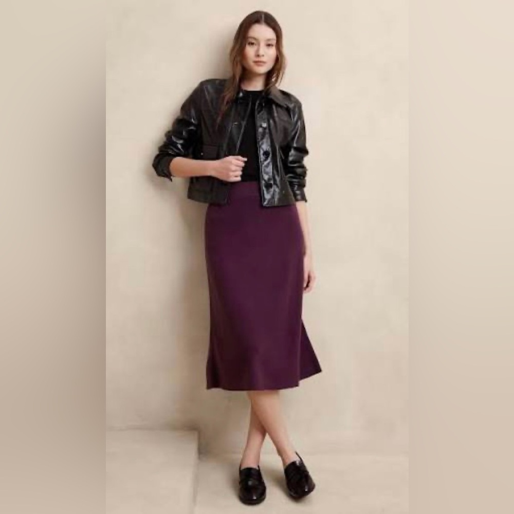 Banana Republic Factory A-Line Midi Sweater Skirt